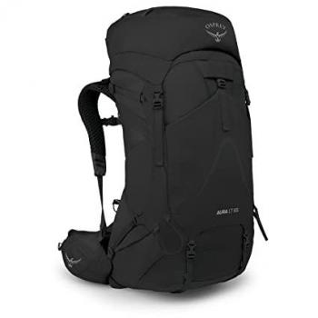 Mochila de Senderismo Osprey Aura AG LT 65L para Mujer, Color Negro, Talla XS-S