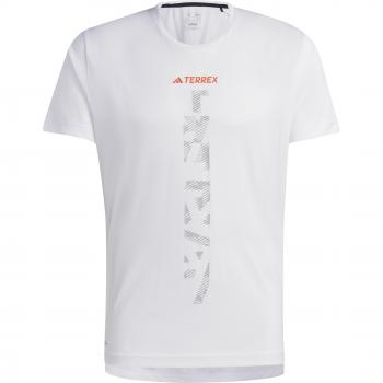 Adidas Agravic Trail Running Tee - Men's and Women's, Size: Extra Large, Color: White