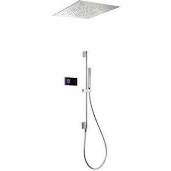 Tres Shower Technology Kit Electrónico de Ducha Termostático Empotrado Shower Technology con Cromoterapia