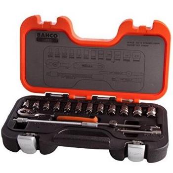 Bahco S160AF - Juego De Vasos 1/4, 16 Piezas