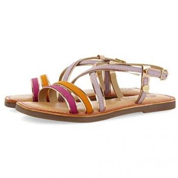 Gioseppo Sandalias Lila Multicolor Piel Ante Niña 32 EU