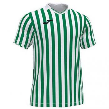 Camiseta de fútbol Joma Copa II manga corta hombre blanco verde