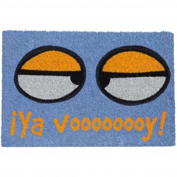 Koko Doormats Felpudo Ya Voy, PVC, Azul, 60x40x3 cm