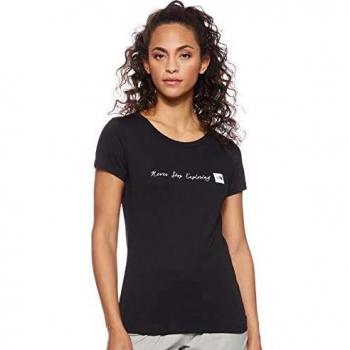 The North Face Never Stop Exploring Camiseta, Mujer, Black/TNF White, XL