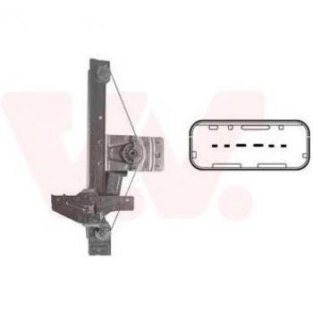 Elevalunas eléctrico VAN WEZEL 4029268, compatible con vehículos específicos, fabricado en material duradero, incluye motor y mecanismo de elevación, fácil instalación y ajuste preciso