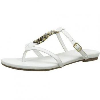 Tamaris 27130 - Zuecos de cuero mujer, color blanco, talla 38