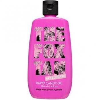 THE FOX TAN - Aceite Rapid Candy Autobronceadores 120 ml unisex, autobronceador acelerador, formulación rápida, ideal para obtener un bronceado intenso y duradero, textura ligera y no grasa, fácil aplicación,