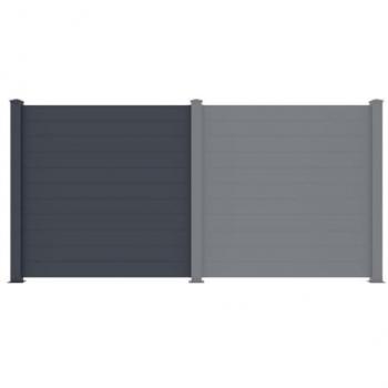 Extensión de Valla de Aluminio Antracita H182 x L178.3 - Nazario