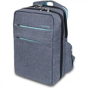 Elite Bags CITY'S Urban Mochila de Asistencia Domiciliaria, Color Gris-Azul