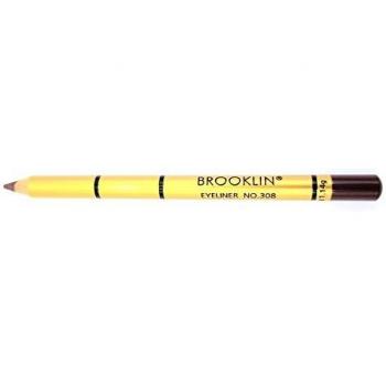 Brooklin - Lápiz de ojos Color Marrón Nº308 duradero