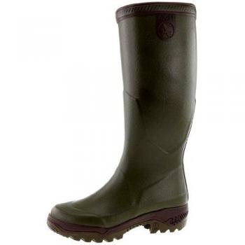 Aigle Parcours 2 Men's Wellington Boots - Kaki, Rubber, Tall, Anti-fatigue, Unisex Adults' Size 11 UK (46 EU)