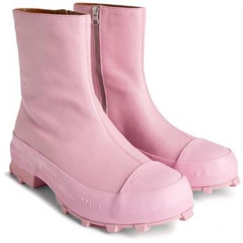 CAMPERLAB Traktori Ankle Boots for Men - Pink, Size 40, Smooth Leather