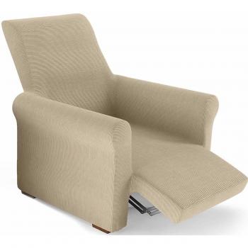 PETTI Artigiani Italiani Crema, Relax, Funda Sillon Elastica, 100% Made in Italy, 80 a 100 cm