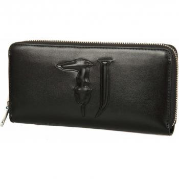 Trussardi Jeans Monedero cartera mujer artículo 75W00188 T-EASY ZIP 3PKT LG ECOLEATHER WALLET - cm.20,5x10,5x2,5