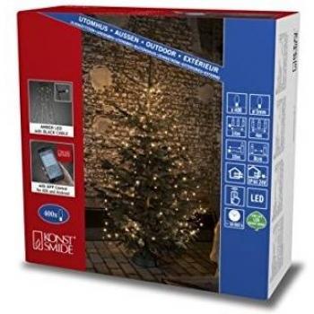 Manto LED para árbol de Navidad exterior Konstsmide 400 luces, control por App