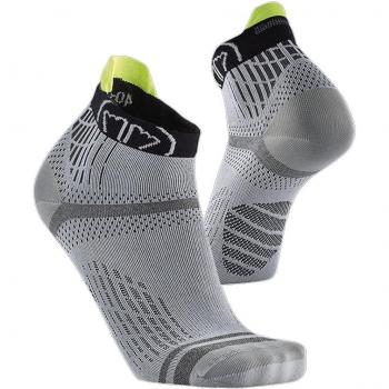 Calcetines Cortos Sidas Run Feel Gris Claro/Negro