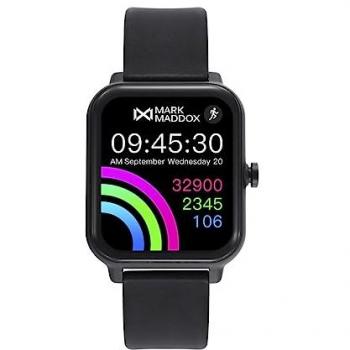 Reloj Smart Unisex Mark Maddox HS2001-50 de Policarbonato Negro y Correa de Silicona Negra