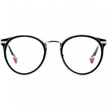 Etnia Barcelona Hakodate.A Asian Fit BKSL Men's Eyeglasses Black Size 49 - Blue Light Block Available (Frame Only)