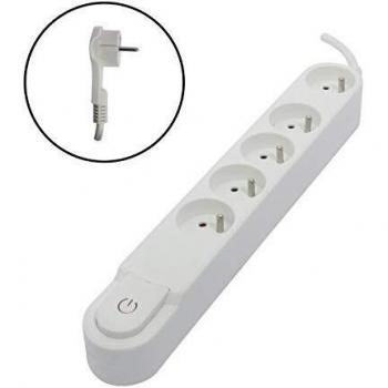 Regleta Enchufes 5 Tomas con Interruptor Chacon (1,5 m)