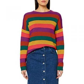 United Colors of Benetton Root 65 Woman Camiseta de Manga Larga, Multicolor