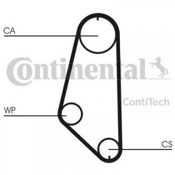 Correa dentada CONTITECH CT720 - Correa dentada de alta calidad, fabricada por Contitech, diseñada para ofrecer un rendimiento óptimo en sistemas de distribución, con dimensiones específicas que garantizan un ajuste perfecto y durabilidad en condicion
