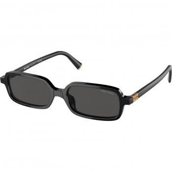 Miu Miu MU 11ZS 16K5S0 Women's Sunglasses, Black Acetate, Squared Frame, Size 51 MM