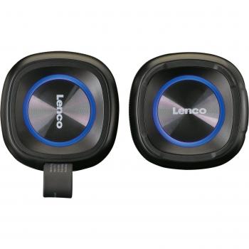 Lenco BTP-400BK Altavoz Bluetooth 2 en 1 Estéreo Portátil Impermeable (IPX7) 20W