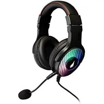 SureFire Harrier 360 Surround Sound USB Gaming Headset - Headset PC & Playstation - Gaming Auriculares - Headset Gamer - 369g - luz LED I Powered by Verbatim