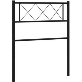 Cabecero de metal negro 80 cm