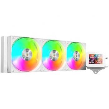 Mars Gaming ML-VISION360 - Refrigeración Líquida AIO 360mm, TDP 600W, 3 Ventiladores ARGB, Pantalla LCD IPS 4:3 con Rotación 360° y Software Multis