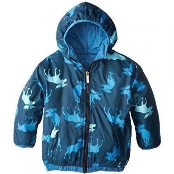 Hatley Boys Reversible Jacket- Blue Moose - Chaqueta para niños, color blue, talla 2 años