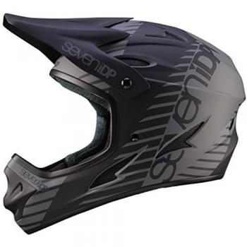 Seven M1 Tactic casco integral para bicicleta de montaña unisex, color negro/gris, talla 58 – 60 cm