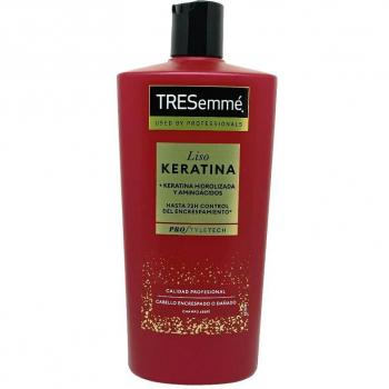 TRESemmé Champú Liso Keratina para pelo encrespado o dañado con aceite de Marula y Keratina 685ml