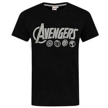 Pijama Masculino Negro/Gris con Logotipo de Los Vengadores M