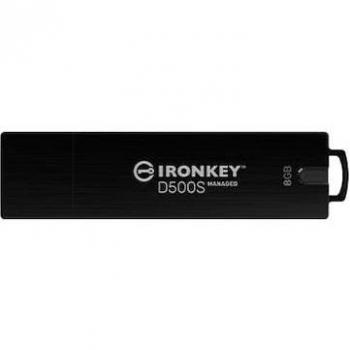Unidad Flash USB Kingston IronKey D500S 8 GB USB Tipo A 3.2 Gen 1 FIPS 140-3 Negra