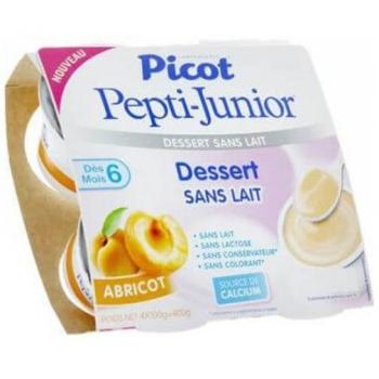 Picot Pepti-Junior Lactose-Free Apricot Dessert for Infants 4x100g