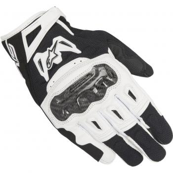 Alpinestars SMX-2 Air Carbon V2 Motorcycle Gloves - Black/White/Yellow 2XL