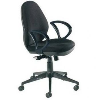 SILLA ESCRITORIO RESPALDO ALTO AZUL