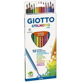 Giotto Stilnovo Triangular Lápices de Colores, Estuche 12 Uds.