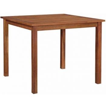 vidaXL Acacia Mesa Jardín Cuadrada Madera Mesita Auxiliar Terraza Patio Casa