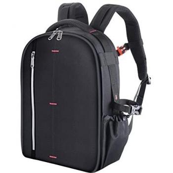 Mochila para Cámara Mochila Impermeable para Fotografía con Inserto Acolchado Extraíble de Gran Capacidad para Cámaras DSLR, Computadora Portátil y Accesorios de Fotografía