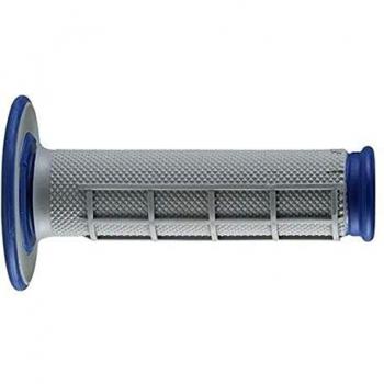 RENTHAL - 872148/54 : Puños Dual MX half waffle soft blue G157