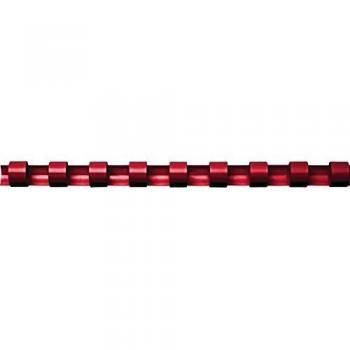 Fellowes 5347204 - Canutillos de plástico para encuadernar, 16 mm, rojo