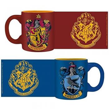 ABYstyle -HARRY POTTER - Set 2 mini-Tazas - 110 ml - Gryffindor y Ravenclaw