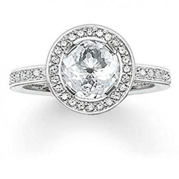 Anillo Mujer Thomas Sabo TR1971-051-14-54 (12) - Anillo de plata de ley 925, diseño elegante, talla 54, acabado pulido, ideal para uso diario y ocasiones especiales