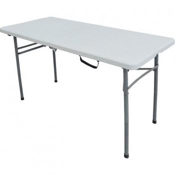 WellHome Mesa Multifuncional Plegable 122 x 61 x 74 cm con Sobre Rígido y Asa para Desplazamiento