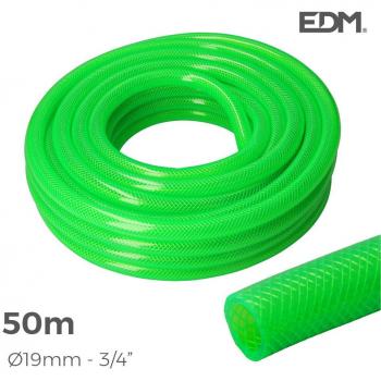 Manguera jardin anti-torsion ø interior 19mm ø exterior 25mm (3/4) - rollo 50m resistente a rayos UV, flexible, 20 bar