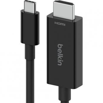 Belkin USB Type-C to HDMI Cable, 2 m, Black, Supports 8K@60Hz, 4K@144Hz, HDR, HBR3, DSC, HDCP 2.2