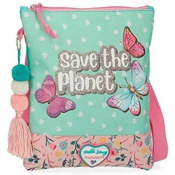 Movom Save The Planet Bandolera Plana Multicolor 20x24 cms Poliéster Reciclado