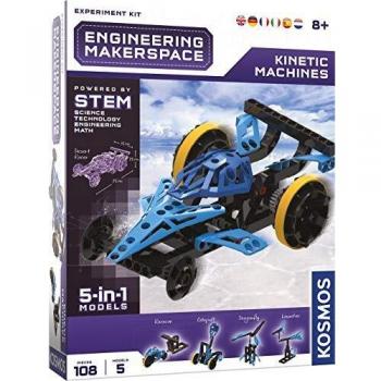 Thames & - Kosmos 555061 Kit de experimentos de ingeniería Makerspace para máquinas cinéticas, Multi